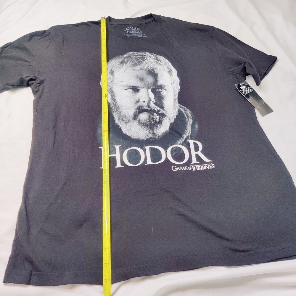 Game of Thrones Hodor Tee Shirt T-shirt Black Mens Sz Large NEW w/ Tags - Picture 6 of 10